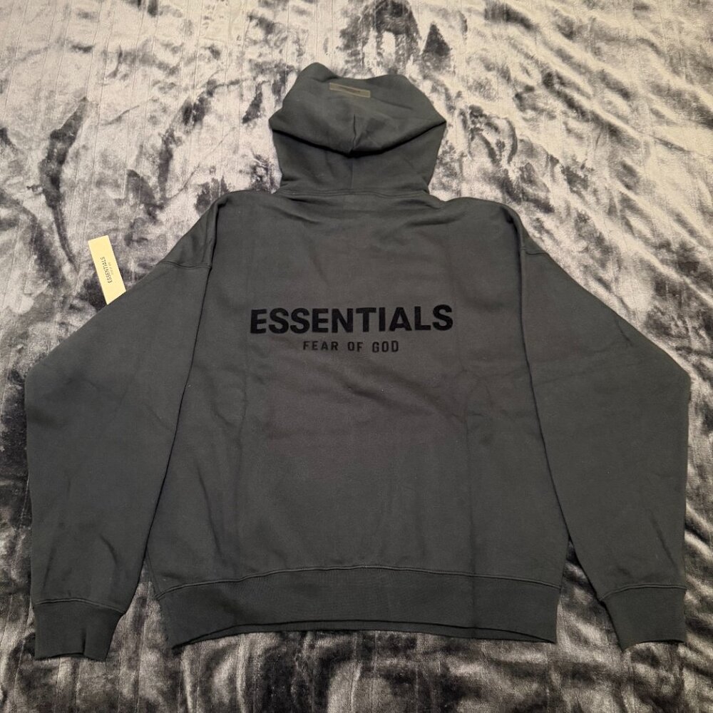 Fear of God Essentials Black/Stretch limo Hoodie BNWT 100% Authentic Unisex ✅ - Picture 2 of 5